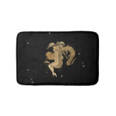 Zodiac Goddess | Cosmic Gold Aquarius Astrologie Badmat (Voorkant)