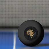 Zodiac Goddess | Cosmic Gold Aquarius Astrologie Pingpongbal (Net)