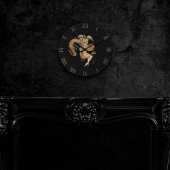 Zodiac Goddess | Cosmic Gold Aquarius Astrologie Ronde Klok