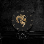 Zodiac Goddess | Cosmic Gold Aquarius Astrologie Ronde Klok