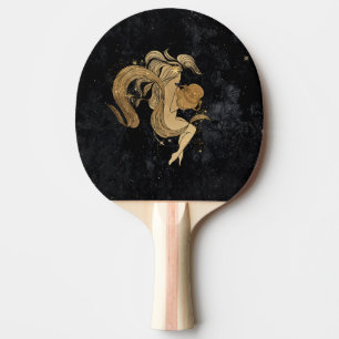 Zodiac Goddess Cosmic Gold Aquarius Astrologie Tafeltennisbatje