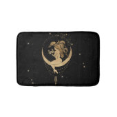 Zodiac Goddess | Cosmic Gold Cancer Astrologie Badmat (Voorkant)