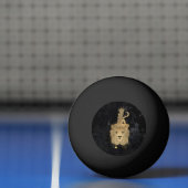 Zodiac Goddess | Cosmic Gold Leo Astrologie Pingpongbal (Net)