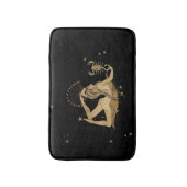Zodiac Goddess | Cosmic Gold Schorpioen Astrologie Badmat (Voorkant Verticaal)