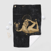 Zodiac Goddess | Cosmic Gold Schorpioen Astrologie Golfhanddoek (Insitu)