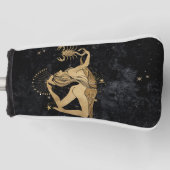 Zodiac Goddess | Cosmic Gold Schorpioen Astrologie Golfheadcover (Voorkant)