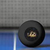 Zodiac Goddess | Cosmic Gold Schorpioen Astrologie Pingpongbal (Net)
