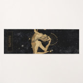 Zodiac Goddess | Cosmic Gold Schorpioen Astrologie Yogamat (Voorkant (horizontaal))