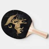 Zodiac Goddess | Cosmic Gold Taurus Astrologie Tafeltennisbatje (Zijkant)