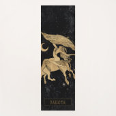 Zodiac Goddess | Cosmic Gold Taurus Astrologie Yogamat (Voorkant)