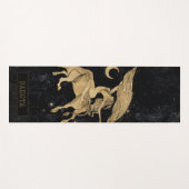 Zodiac Goddess | Cosmic Gold Taurus Astrologie Yogamat (Voorkant (horizontaal))