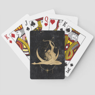 Zodiac Goddess   Kosmische gouden Boogschutter Ast Pokerkaarten