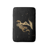 Zodiac Goddess | Kosmische gouden Maagd Astrologie Badmat (Voorkant Verticaal)