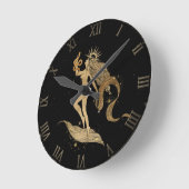 Zodiac Goddess | Kosmische gouden Maagd Astrologie Ronde Klok (Hoek)
