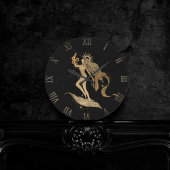 Zodiac Goddess | Kosmische gouden Maagd Astrologie Ronde Klok