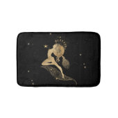 Zodiac Goddess | Kosmische gouden Ram Astrologie Badmat (Voorkant)