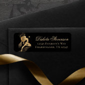 Zodiac Goddess | Kosmische gouden Ram Astrologie Etiket