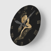 Zodiac Goddess | Kosmische gouden Ram Astrologie Ronde Klok (Hoek)