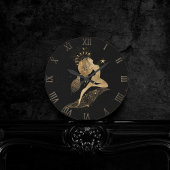 Zodiac Goddess | Kosmische gouden Ram Astrologie Ronde Klok