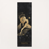 Zodiac Goddess | Kosmische gouden Ram Astrologie Yogamat (Voorkant)