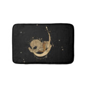 Zodiac Goddess | Kosmische gouden Steenbok Astrolo Badmat (Voorkant)