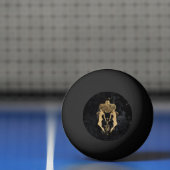 Zodiac Goddess | Kosmische gouden Tweelingen Astro Pingpongbal (Net)