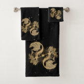 Zodiac Goddess | Kosmische gouden Vissen Astrologi Bad Handdoek (Insitu)