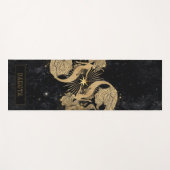 Zodiac Goddess | Kosmische gouden Vissen Astrologi Yogamat (Voorkant (horizontaal))