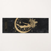 Zodiac Goddess | Kosmische gouden Weegschaal Astro Yogamat (Voorkant (horizontaal))