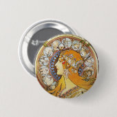 Zodiac Goddess Ronde Button 5,7 Cm (Voorkant /achterkant)