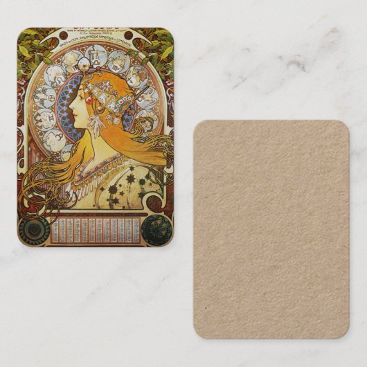 Zodiac Goddess Visitekaartje (Voorkant / Achterkant)