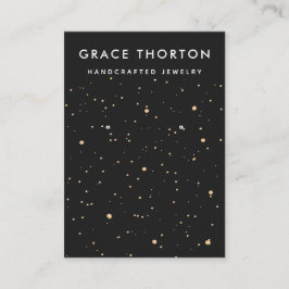 Zodiac Gold Stars die juwelen vertonen Kaart Visitekaartje