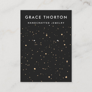 Zodiac Gold Stars die juwelen vertonen Kaart Visitekaartje