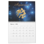 Zodiac golden borden kalender (Feb 2026)