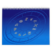 Zodiac golden borden kalender (Hoes)