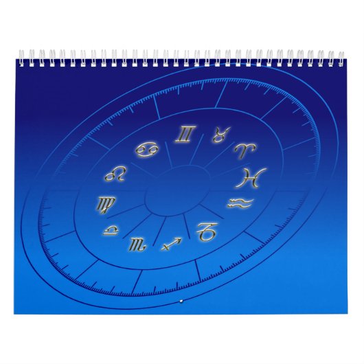 Zodiac golden borden kalender (Hoes)