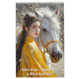 Zodiac Grace – Chinese Tekens in Zijde & Geest Kalender