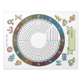 Zodiac Habit Tracker Custom Notitieblok (Voorkant)