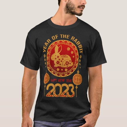 Zodiac Happy Chinese New Year Outfit Year van de R T-shirt (Voorkant)