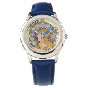  Zodiac Horoscoop Astrologie Horloge door Mucha