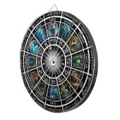 Zodiac Horoscoop Dart Board - Met 12 Zodiacs Dartbord (Voorkant Rechts)