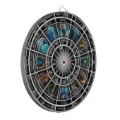 Zodiac Horoscoop Dart Board - Met 12 Zodiacs Dartbord (Voorkant Links)