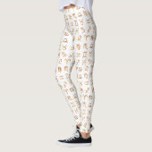 Zodiac Horoscope & Astrology Signs Gold Symbols Leggings (Links)