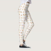 Zodiac Horoscope & Astrology Signs Gold Symbols Leggings (Rechts)