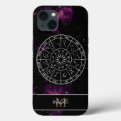 Zodiac iPhone Case | Astrologische symbolen en mon (Achterkant)