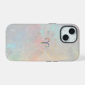 Zodiac kaart Ram-wit ontwerp iPhone 15 Case (Achterkant horizontaal)