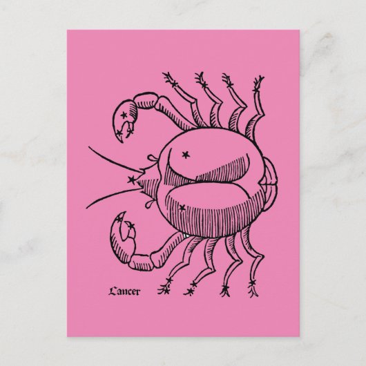 Zodiac: Kanker, 1482 Briefkaart (Voorkant)