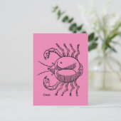 Zodiac: Kanker, 1482 Briefkaart (Staand voorkant)