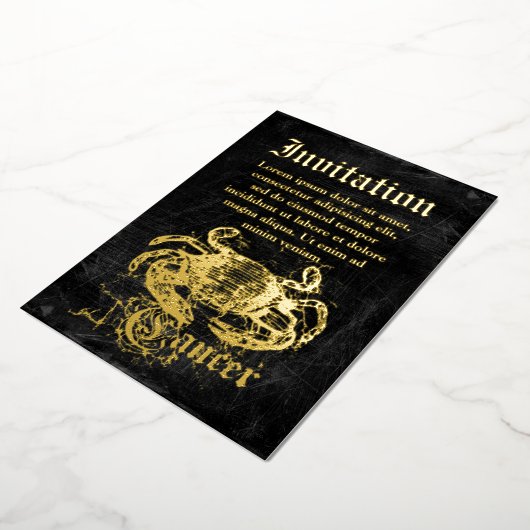  zodiac-kanker folie uitnodiging (Gedraaid)