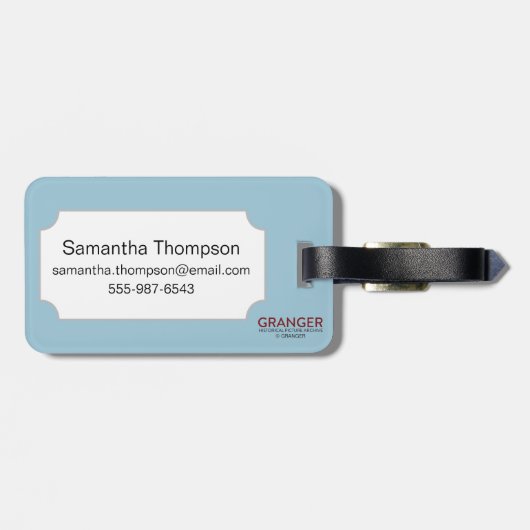 Zodiac: Kanker in kleur Bagagelabel (Achterkant horizontaal)